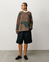 FLORAL ROLL NECK SWEATER