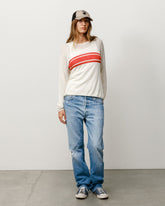 LIGHTWEIGHT STRIPED SWEATER