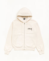 BEACH ROOTS ZIP HOODIE GARMENT DYED