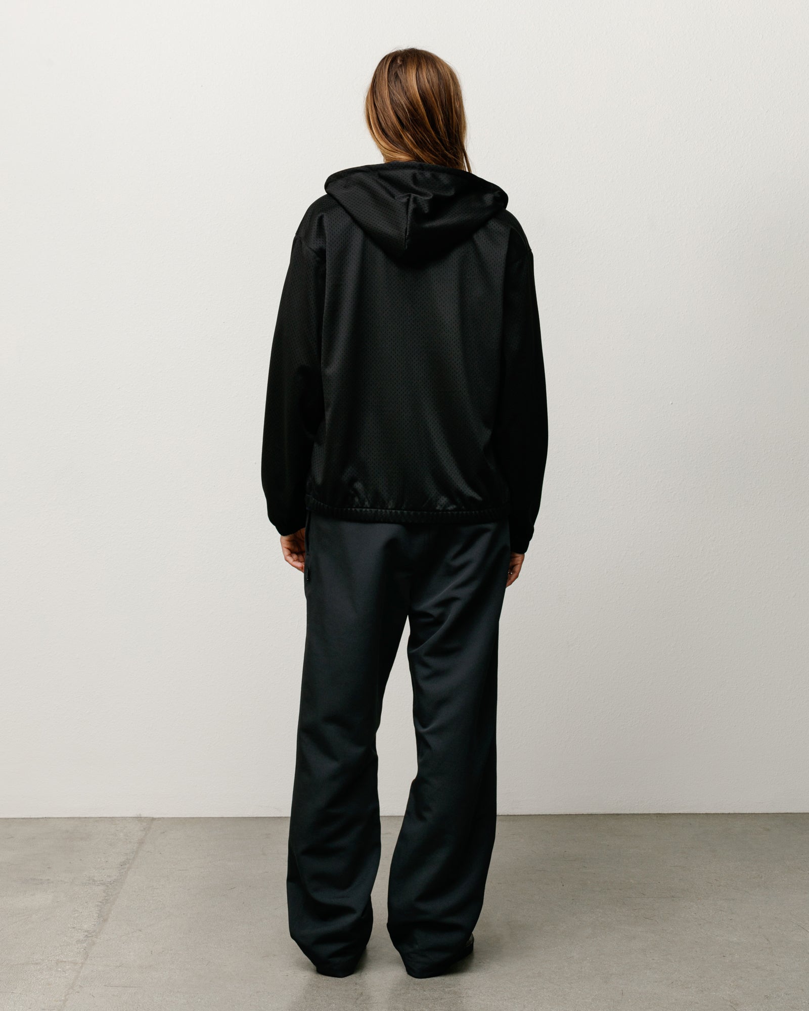 ATHLETIC MESH ZIP HOODIE