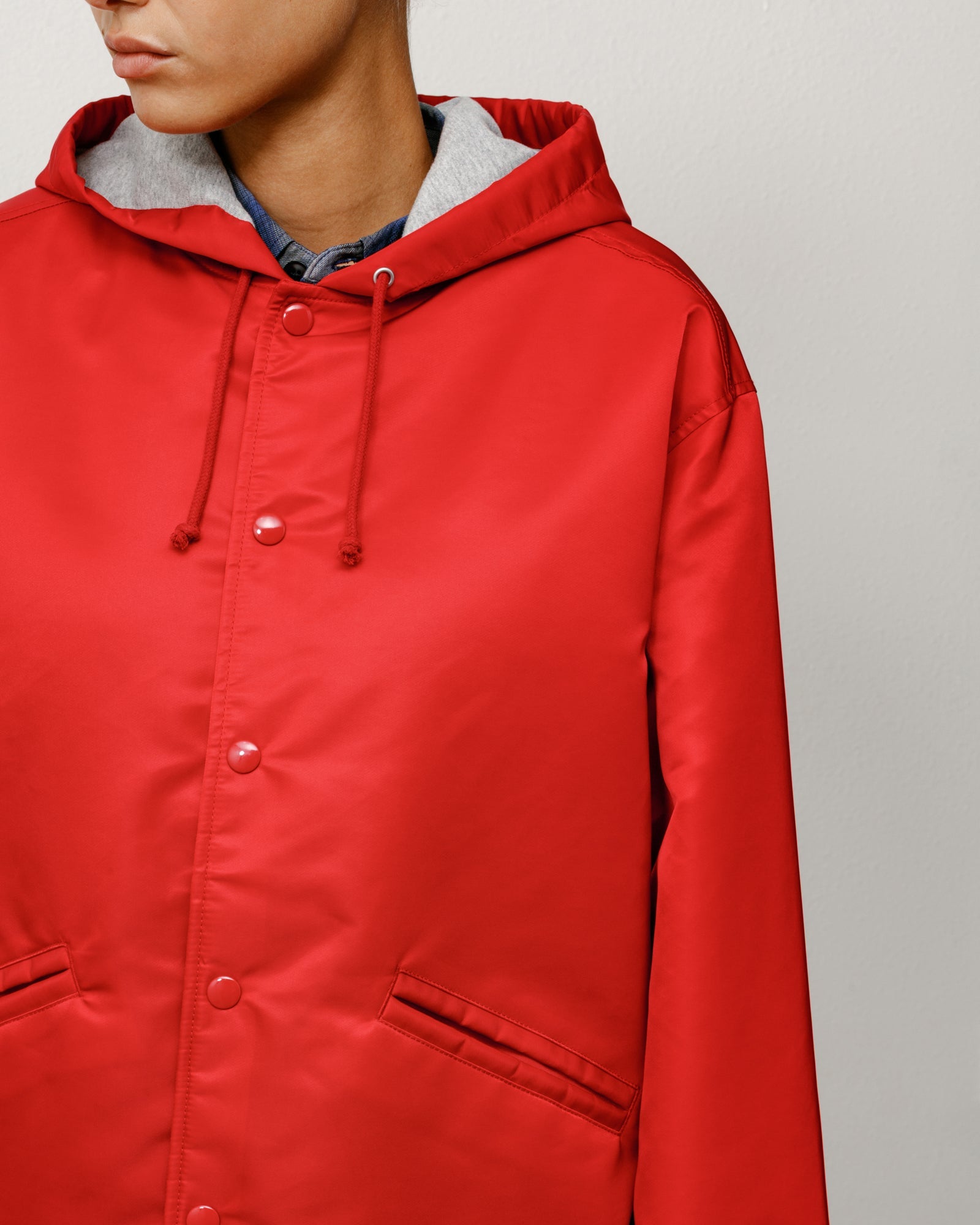 HOODED COACHES JACKET