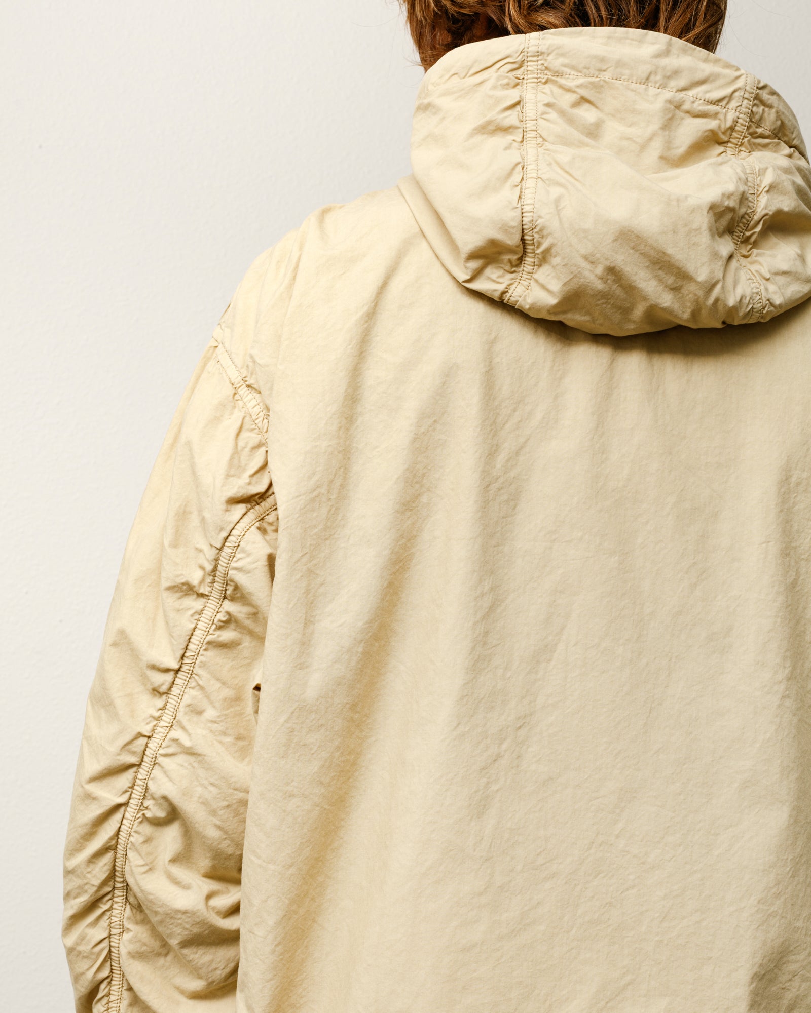DOUBLE COTTON HOODED JACKET