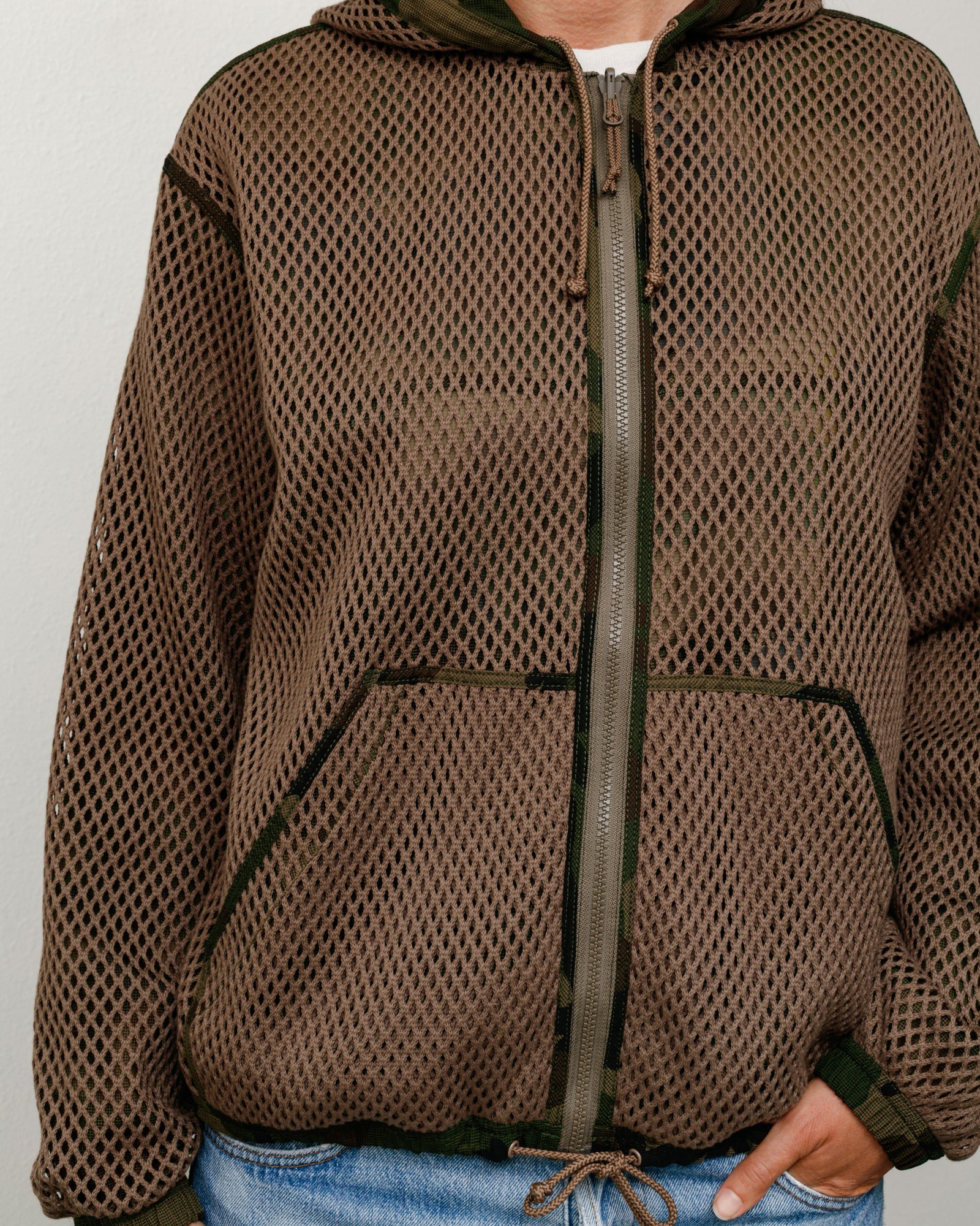 LAYERED MESH REVERSIBLE JACKET