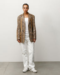 LEATHER BLAZER