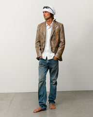 LEATHER BLAZER