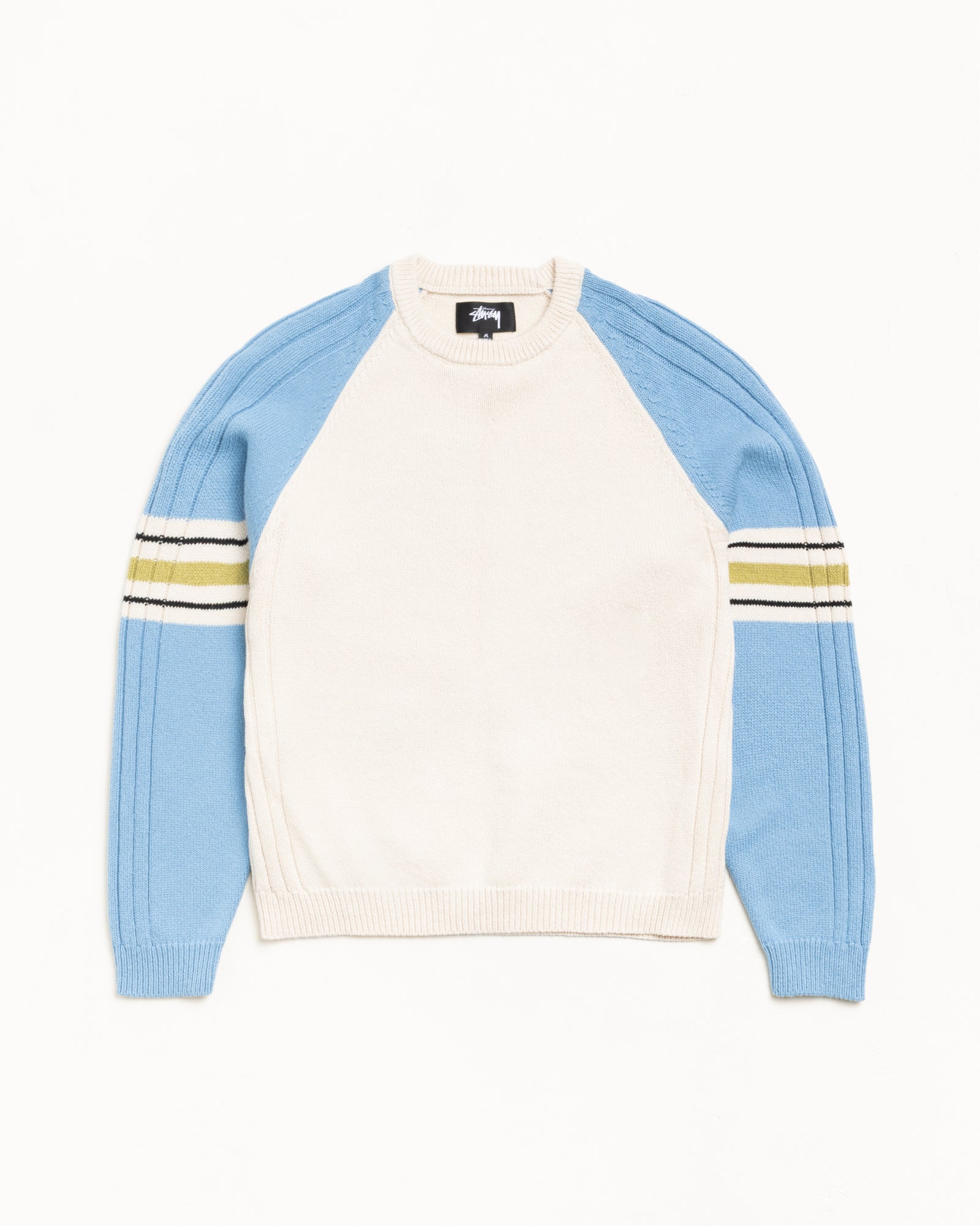 STRIPE RAGLAN CREW