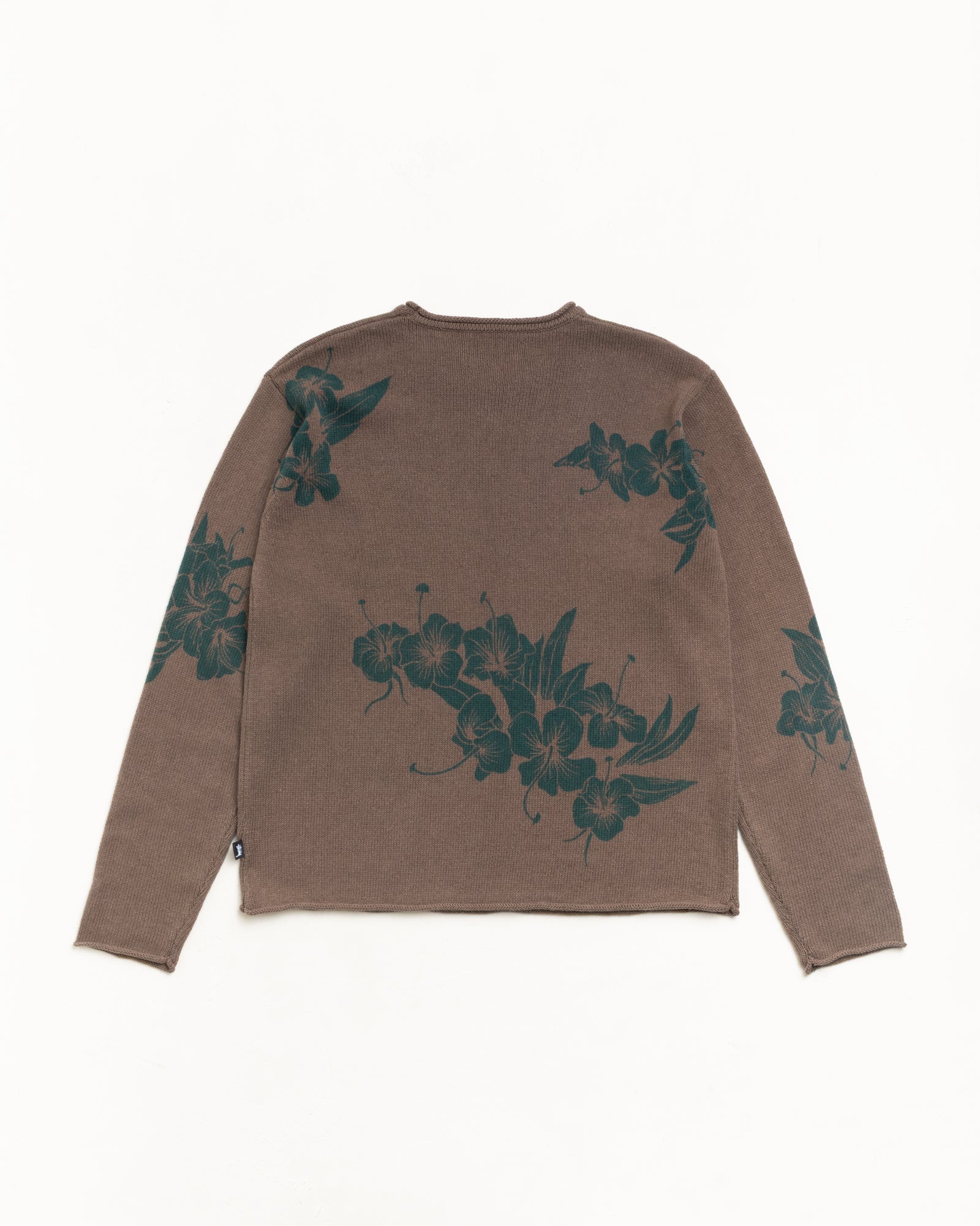 FLORAL ROLL NECK SWEATER