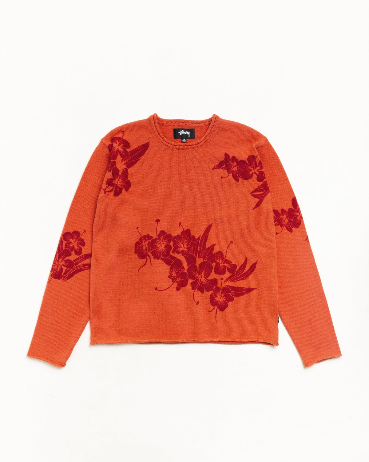 FLORAL ROLL NECK SWEATER