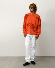 FLORAL ROLL NECK SWEATER
