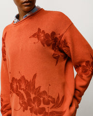 FLORAL ROLL NECK SWEATER