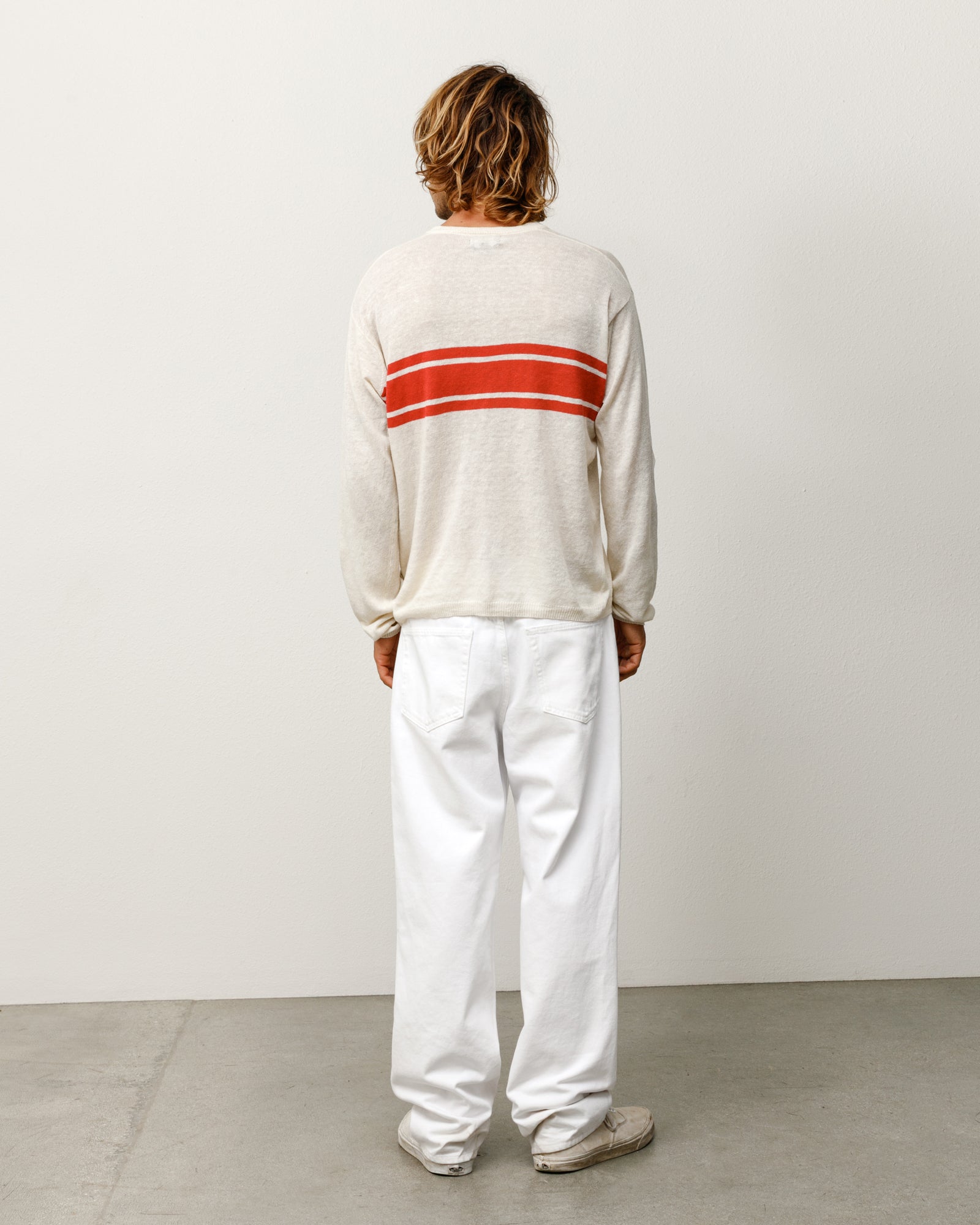 LIGHTWEIGHT STRIPED SWEATER