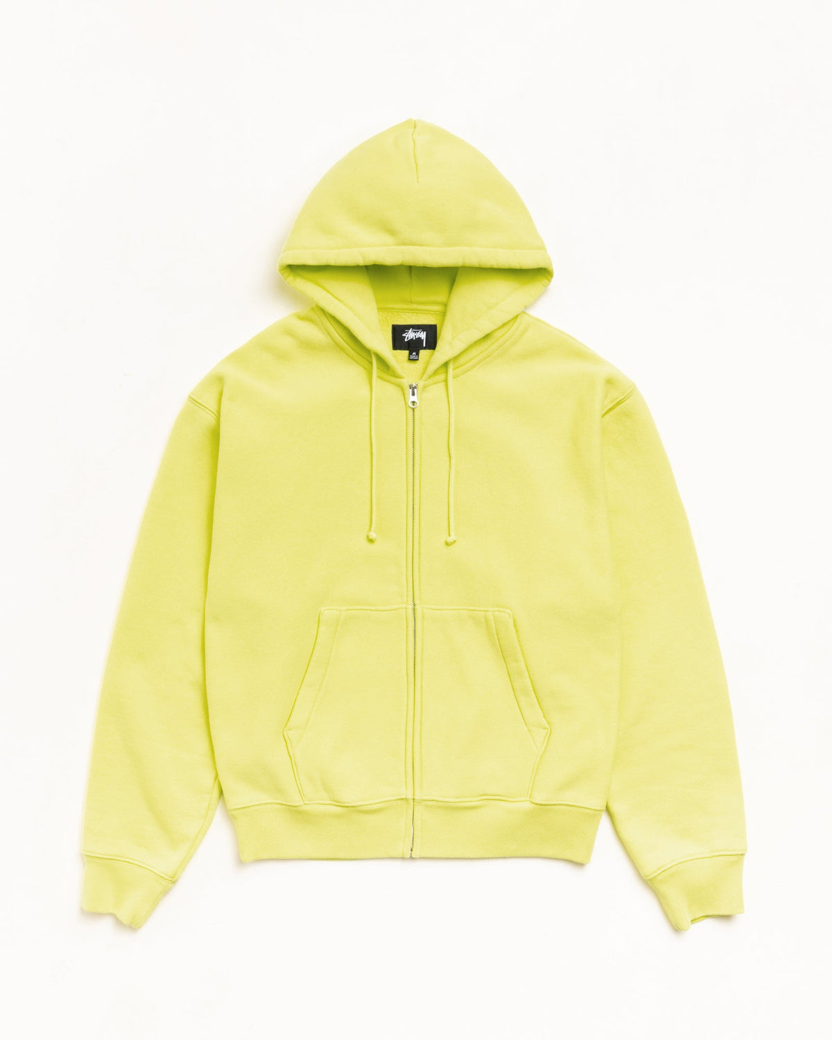 CURSIVE APPLIQUE ZIP HOODIE