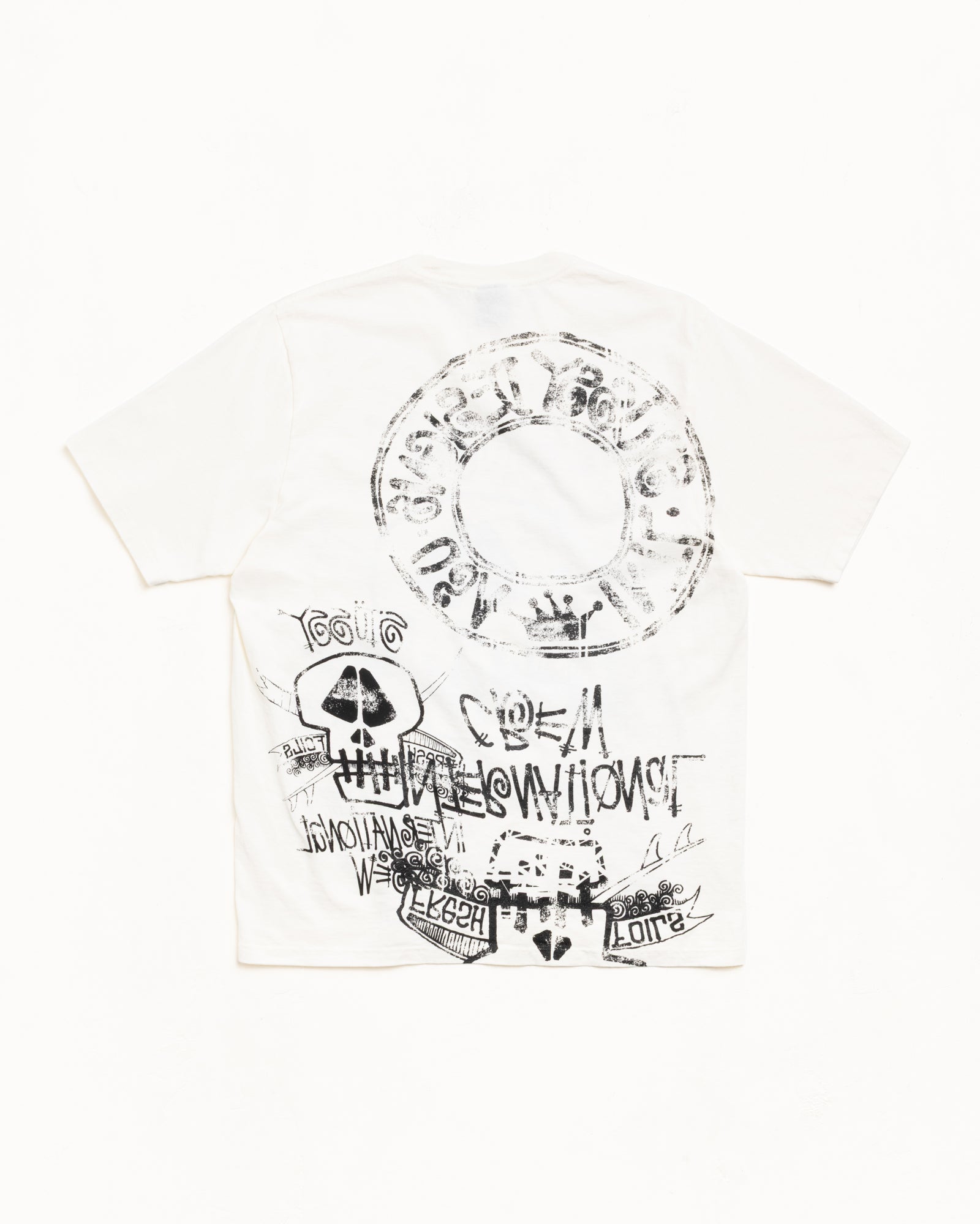 SKULLS TEE PIGMENT DYED