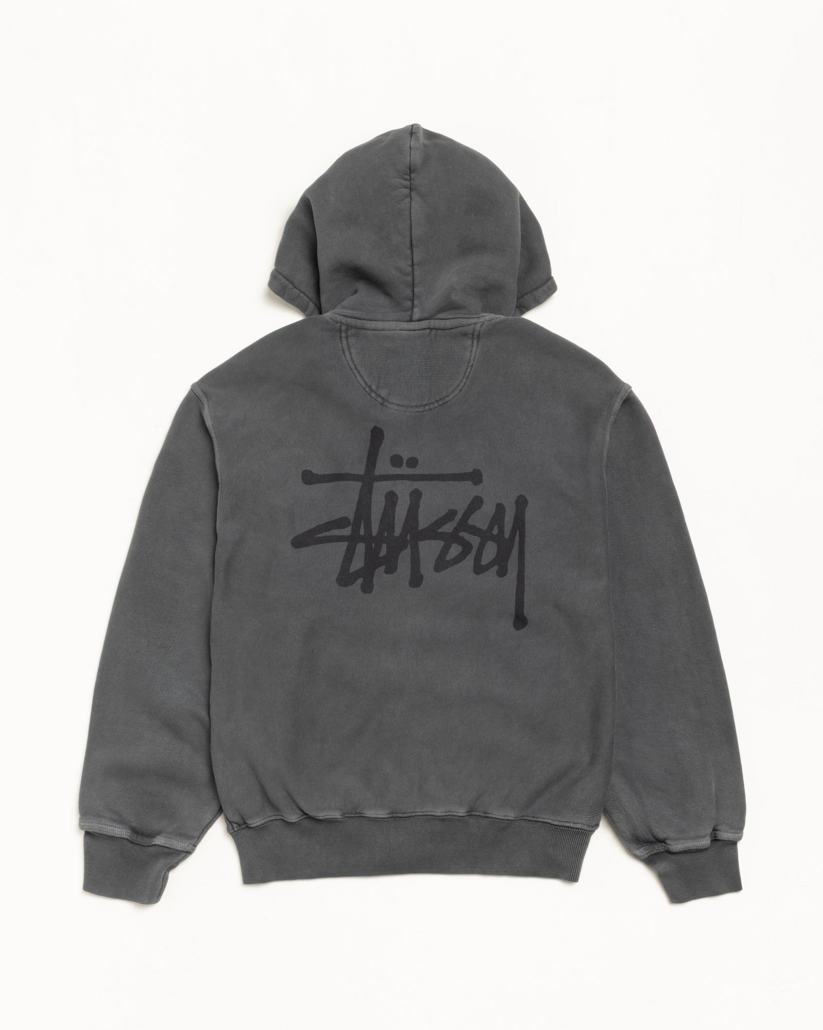 BASIC STÜSSY ZIP HOODIE PIGMENT DYED