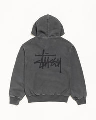 BASIC STÜSSY ZIP HOODIE PIGMENT DYED