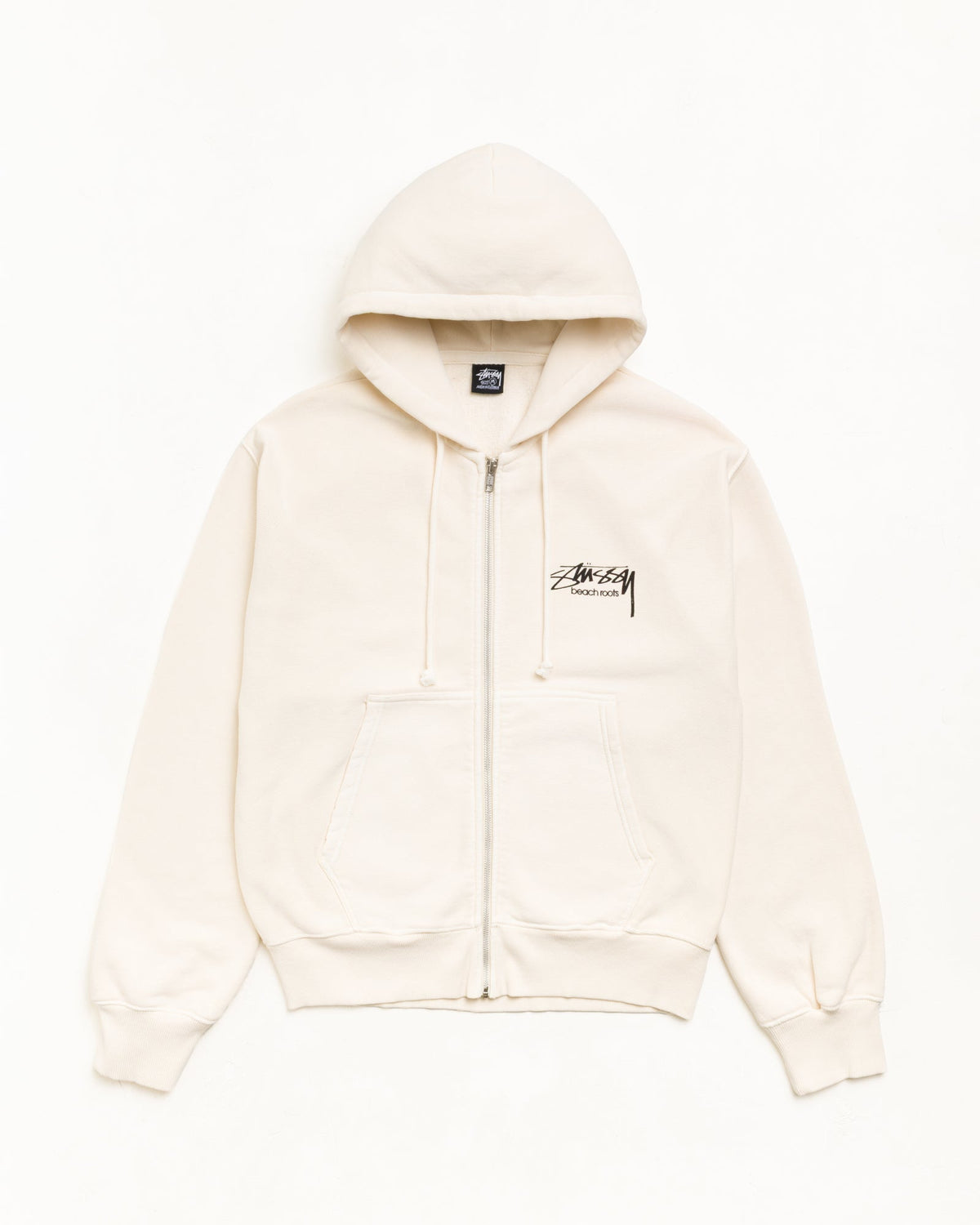 BEACH ROOTS ZIP HOODIE GARMENT DYED