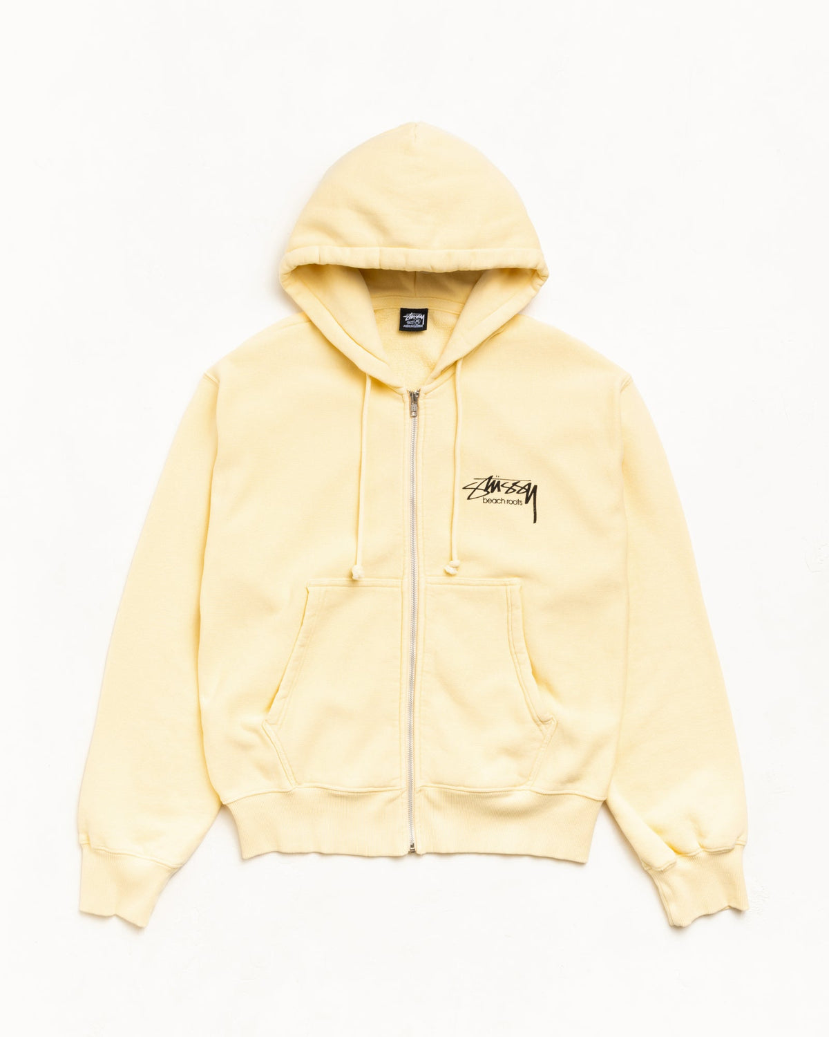 BEACH ROOTS ZIP HOODIE GARMENT DYED
