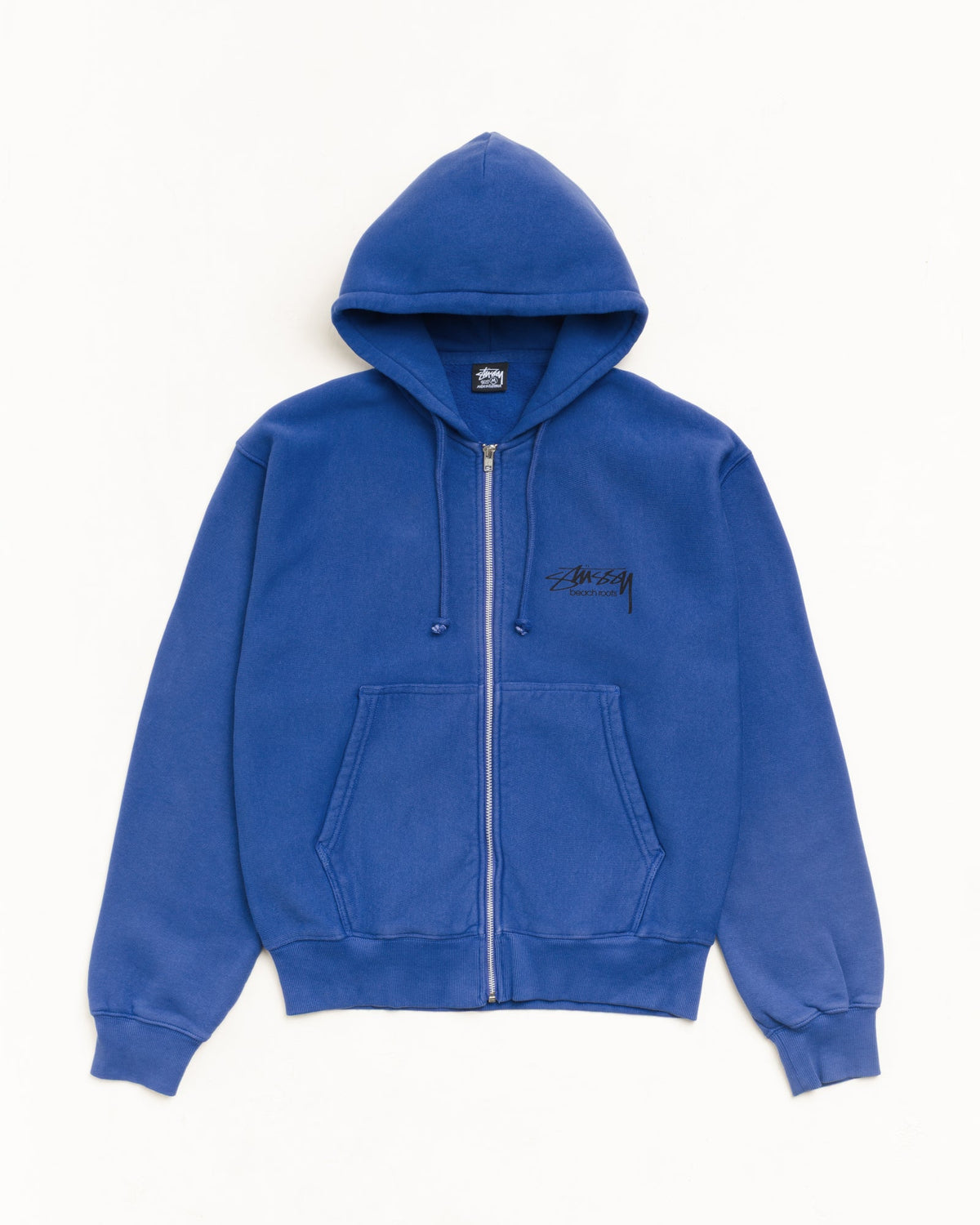 BEACH ROOTS ZIP HOODIE GARMENT DYED